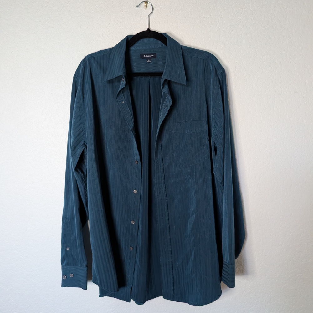 Croft & Barrow Teal Textured Top